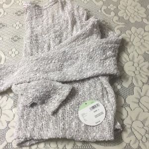 Crop top knit sweater